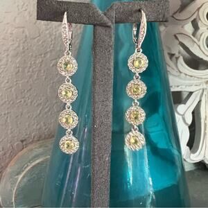 Silver Tone Dangle Earrings
